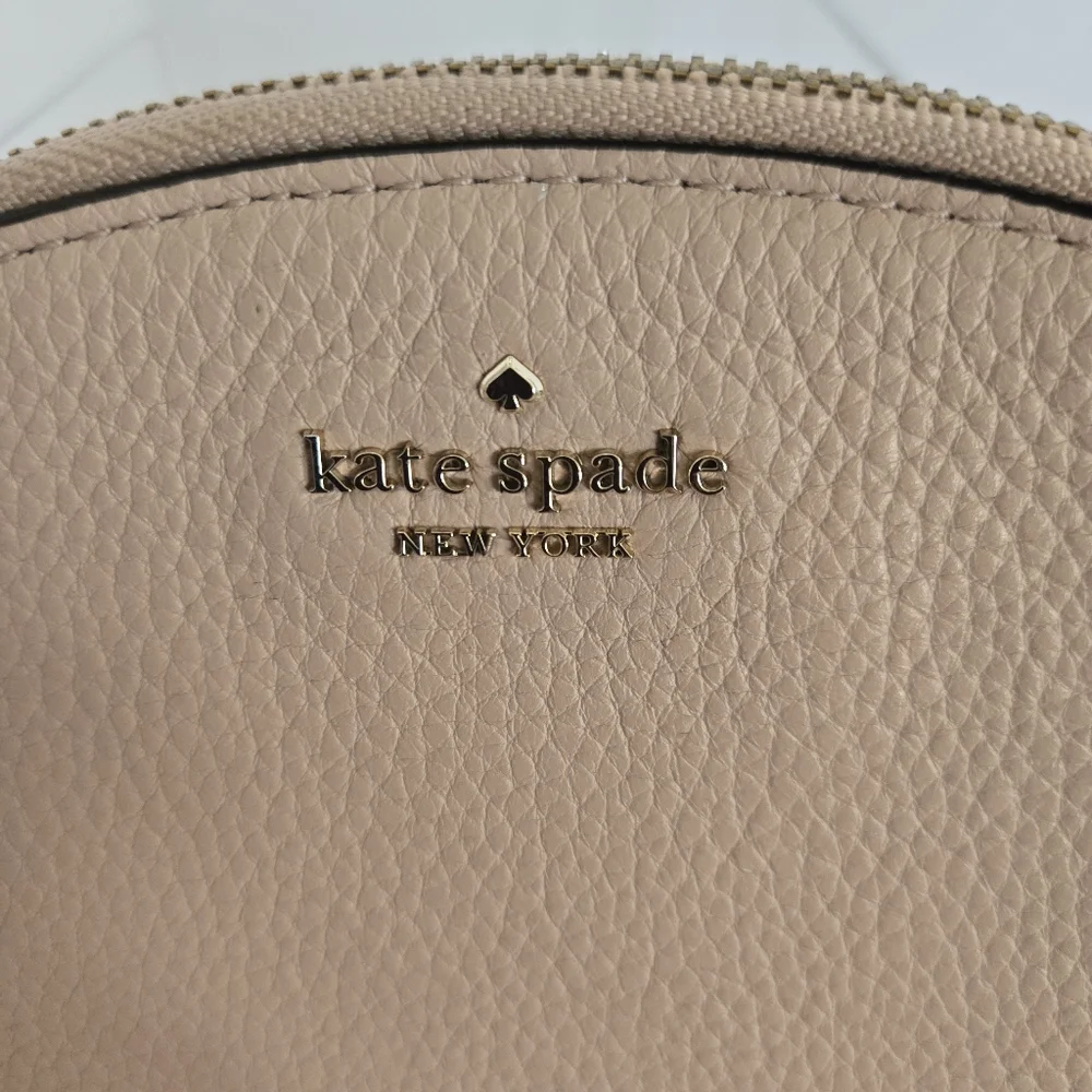 Kate Spade Light Pink Pebbled Leather Jackson Street Half Moon Women's Wristlet